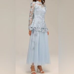 NEW $189 Ivy and Lace Long Sleeve Blue Set